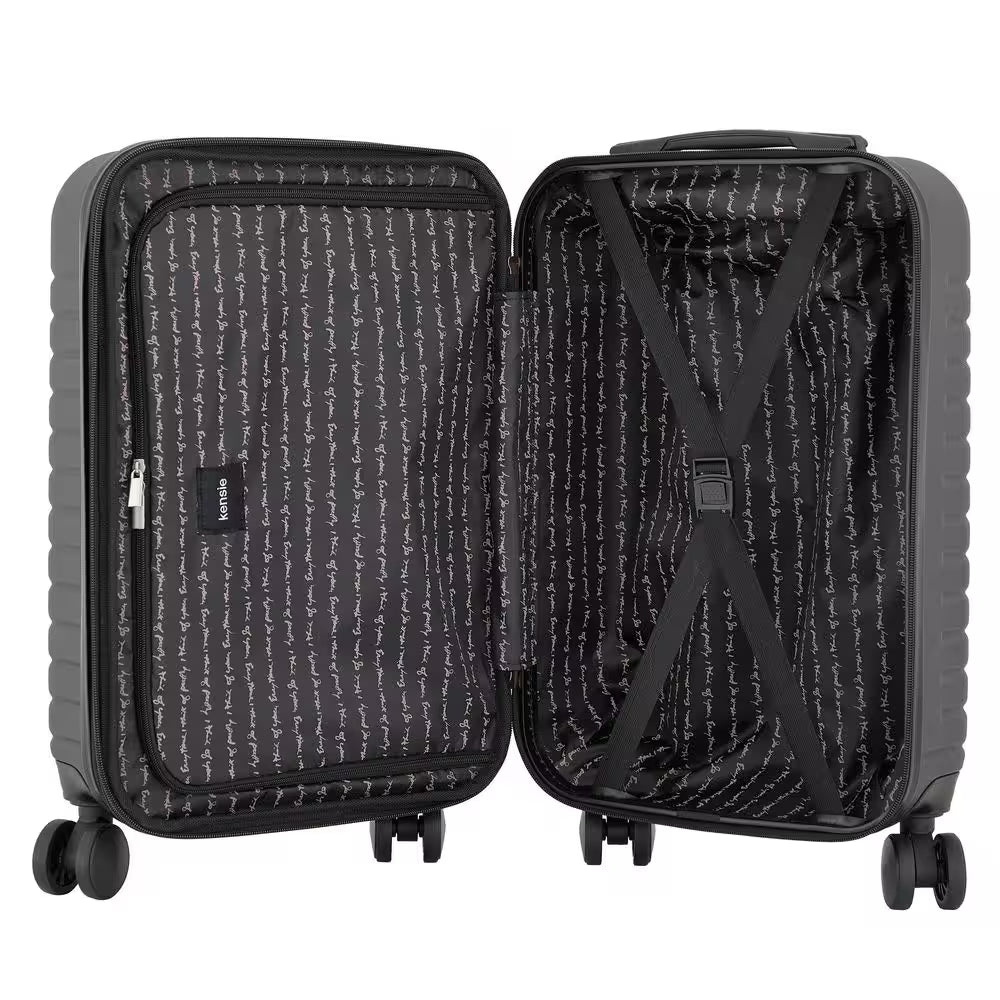 20 In. Black Hardcase Expandable Carry-On Luggage