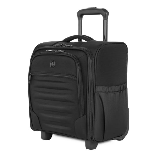 SWISSGEAR Checklite Underseater Carry on Suitcase - Black: Tear-Resistant, 2 Wheels