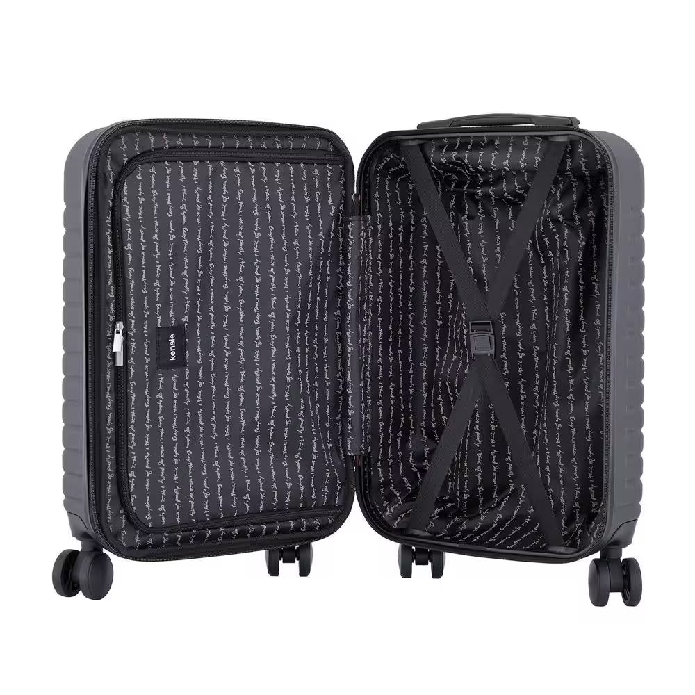 20 In. Black Hardcase Expandable Carry-On Luggage