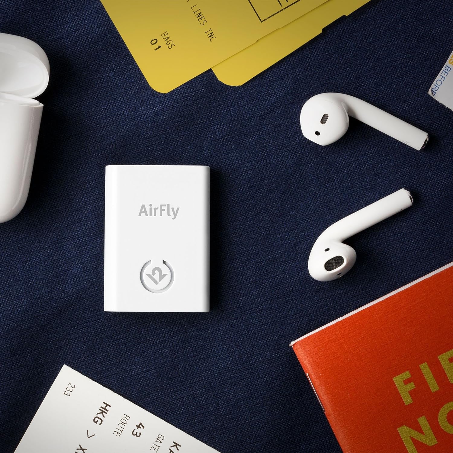 Airfly | Wireless Transmitter to Use Wireless/Noise-Cancelling Headphones in Gyms or on Airplanes